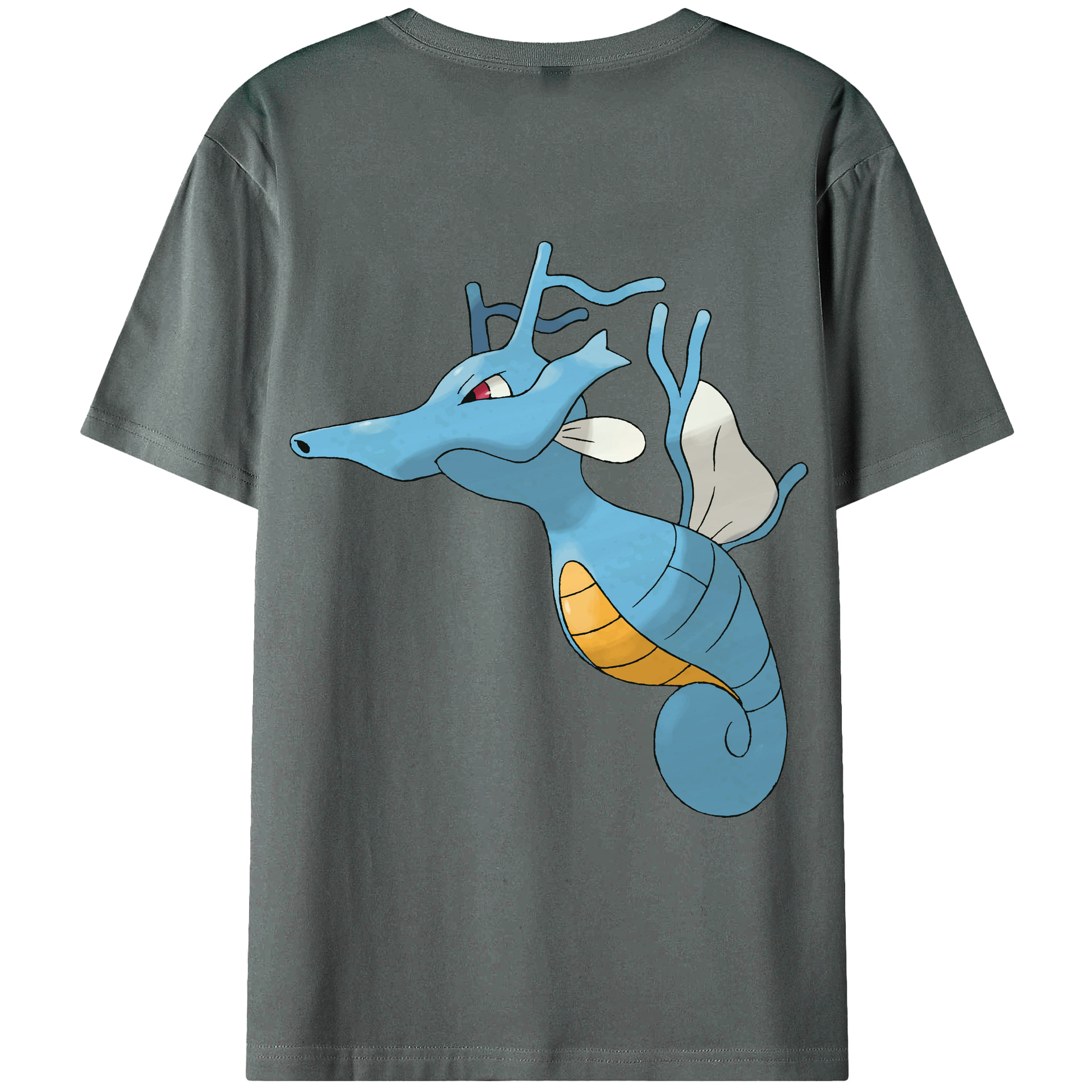 （画像用） ポケットモンスター Pokémon 綿100％ メンズ半袖Tシャツ（バックプリント） 通気性